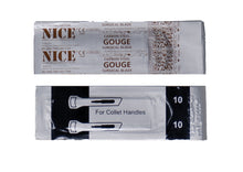 Load image into Gallery viewer, NICE® No.10 Gouge Sterile Carbon Steel Blades GCS10 (Box of 50)