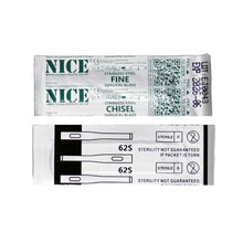 Load image into Gallery viewer, NICE® FS62S FINE Sterile Stainless Steel Chisel Blades (Box of 25)
