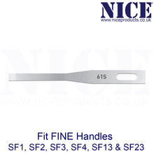 Load image into Gallery viewer, NICE® FS61S FINE Sterile Stainless Steel Chisel Blades (Box of 25)
