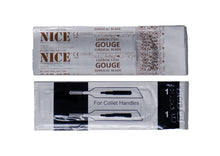 Load image into Gallery viewer, NICE® No.1 Gouge Sterile Carbon Steel Blades GCS1 (Box of 50)
