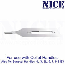 Load image into Gallery viewer, NICE® No.1 Gouge Sterile Carbon Steel Blades GCS1 (Box of 50)
