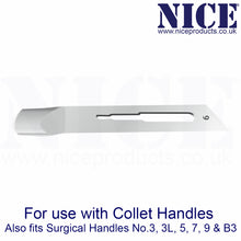 Load image into Gallery viewer, NICE® No.6 Gouge Sterile Carbon Steel Blades GCS6 (Box of 50)
