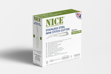 Load image into Gallery viewer, NICE® No.3 Stitch Cutter Sterile Stainless Steel Surgical Blades SS3SCUT (Box of 100)
