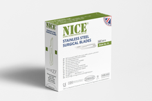 Load image into Gallery viewer, NICE® No.15 Sterile Stainless Steel Surgical Blades SS15 (Box of 100)
