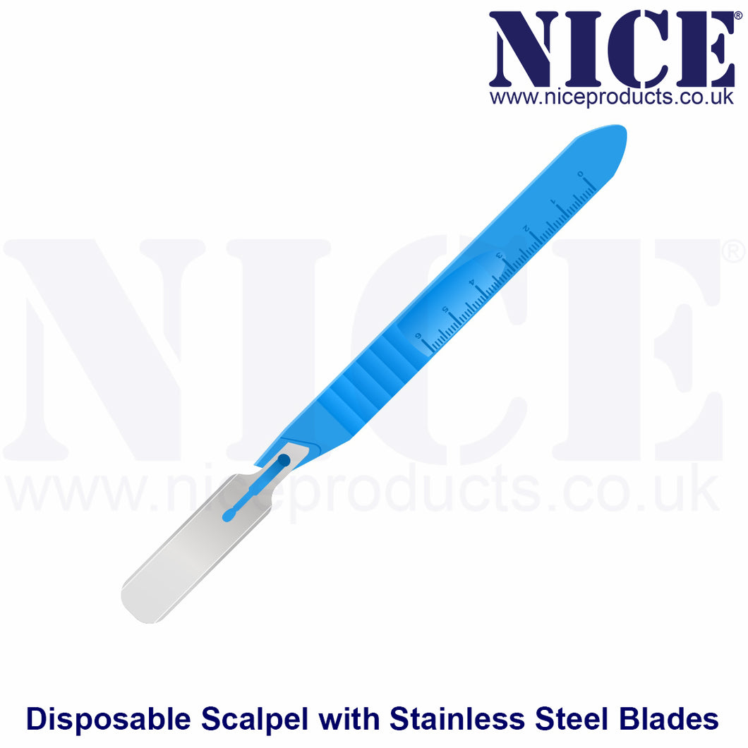 NICE SGD Sterile Disposable Scalpel fitted with Stainless Steel Double Sided Curcumcision Blades DSSSGD