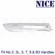 Load image into Gallery viewer, NICE® No.10 Sterile Stainless Steel Surgical Blades SS10 (Box of 100)
