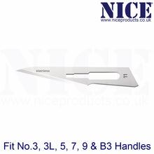 Load image into Gallery viewer, NICE® No.11 Sterile Stainless Steel Surgical Blades SS11 (Box of 100)
