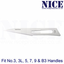 Load image into Gallery viewer, NICE® No.11P Sterile Stainless Steel Surgical Blades SS11P (Box of 100)
