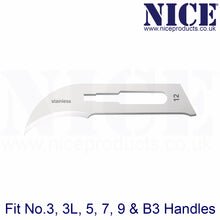 Load image into Gallery viewer, NICE® No.12 Sterile Stainless Steel Surgical Blades SS12 (Box of 100)
