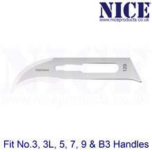 Load image into Gallery viewer, NICE® No.12D Sterile Stainless Steel Surgical Blades SS12D (Box of 100)
