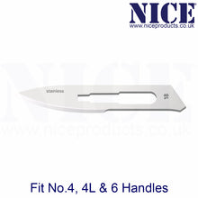 Load image into Gallery viewer, NICE® No.18 Sterile Stainless Steel Surgical Blades SS18 (Box of 100)
