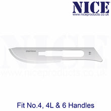 Load image into Gallery viewer, NICE® No.19 Sterile Stainless Steel Surgical Blades SS19 (Box of 100)
