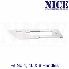 Load image into Gallery viewer, NICE® No.21 Sterile Stainless Steel Surgical Blades SS21 (Box of 100)
