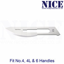 Load image into Gallery viewer, NICE® No.23 Sterile Stainless Steel Surgical Blades SS23 (Box of 100)
