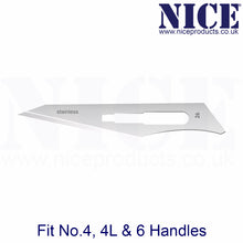 Load image into Gallery viewer, NICE® No.26 Sterile Stainless Steel Surgical Blades SS26 (Box of 100)
