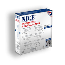 Load image into Gallery viewer, NICE No.10A Sterile Carbon Steel Surgical Blades CS10A (Box of 100) Back
