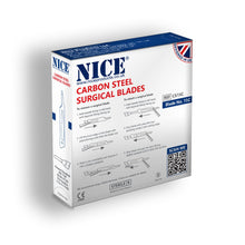 Load image into Gallery viewer, NICE No.15C Sterile Carbon Steel Surgical Blades CS15C (Box of 100) Back
